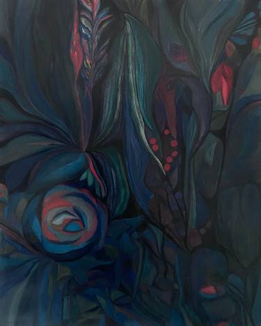 Print of Abstract Floral Paintings by Nathalie Maquet