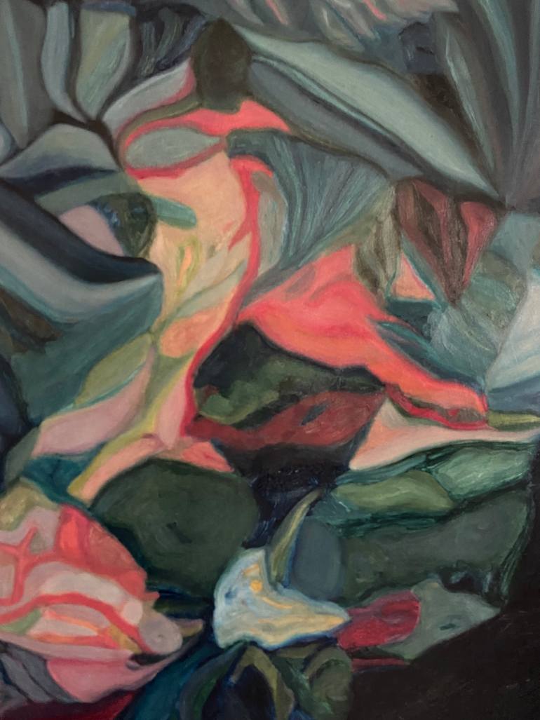 Original Contemporary Floral Painting by Nathalie Maquet