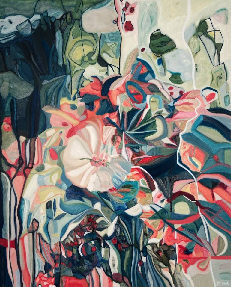 Print of Contemporary Abstract Paintings by Nathalie Maquet