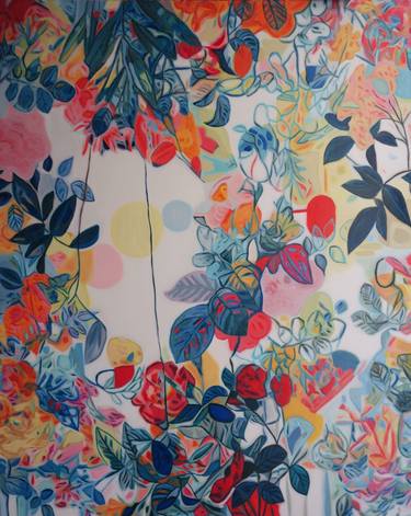 Original Floral Paintings by Nathalie Maquet