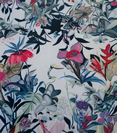 Print of Abstract Floral Paintings by Nathalie Maquet