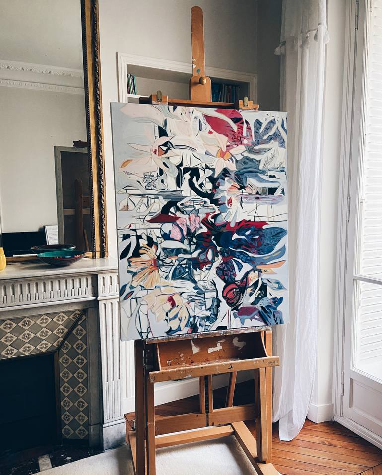 Original Modernism Abstract Painting by Nathalie Maquet