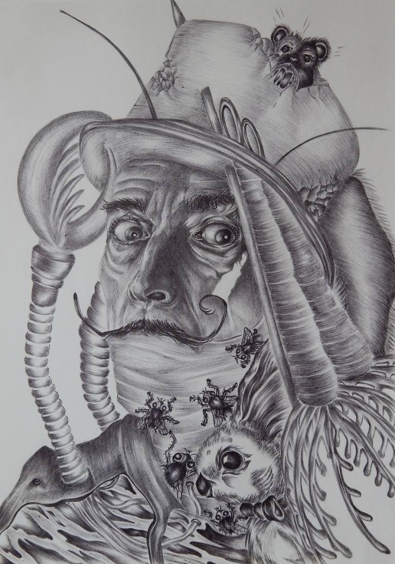 Monkey skull Drawing by Esmeralda Riglea
