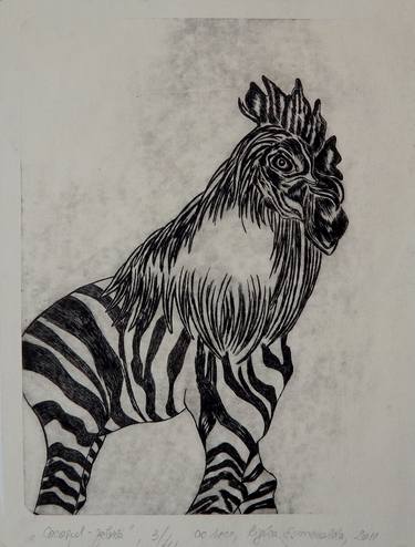 Print of Conceptual Animal Printmaking by Esmeralda Riglea