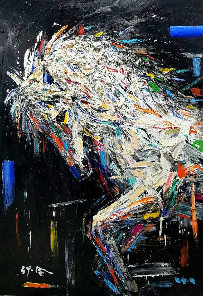 Print of Expressionism Horse Painting by SEOK YOUNG KIM