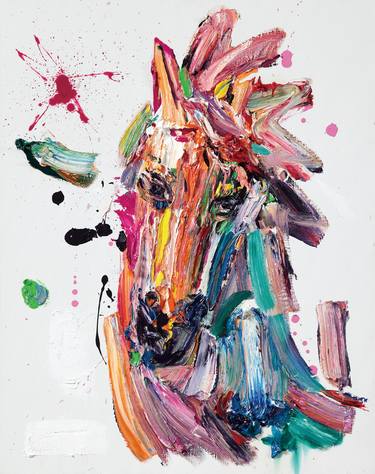 Print of Expressionism Horse Paintings by Seok Young Kim