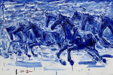 Print of Expressionism Horse Paintings by Seok Young Kim