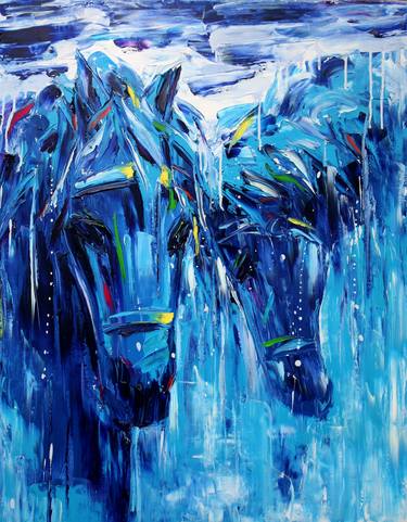 Print of Expressionism Horse Paintings by Seok Young Kim