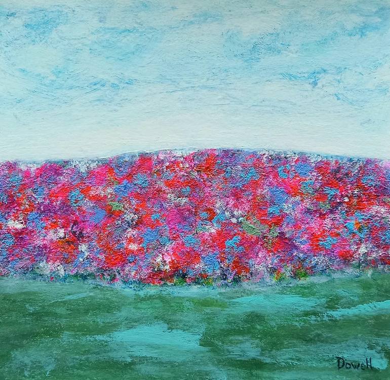 On a Bed of Roses Painting by Jill Dowell | Saatchi Art