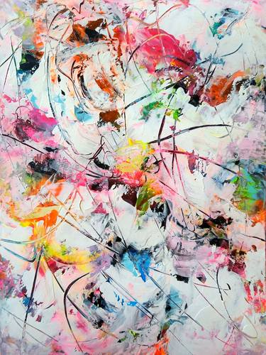 Original Abstract Floral Paintings by Jill Dowell