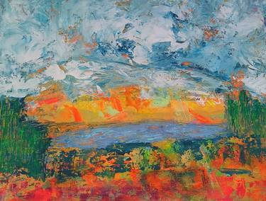 Original Abstract Landscape Paintings by Jill Dowell