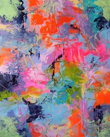Original Abstract People Paintings by Jill Dowell