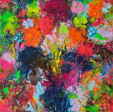 Print of Abstract Floral Paintings by Jill Dowell
