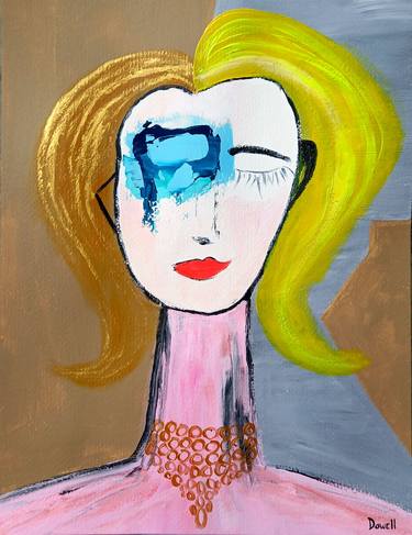 Original Abstract Women Paintings by Jill Dowell