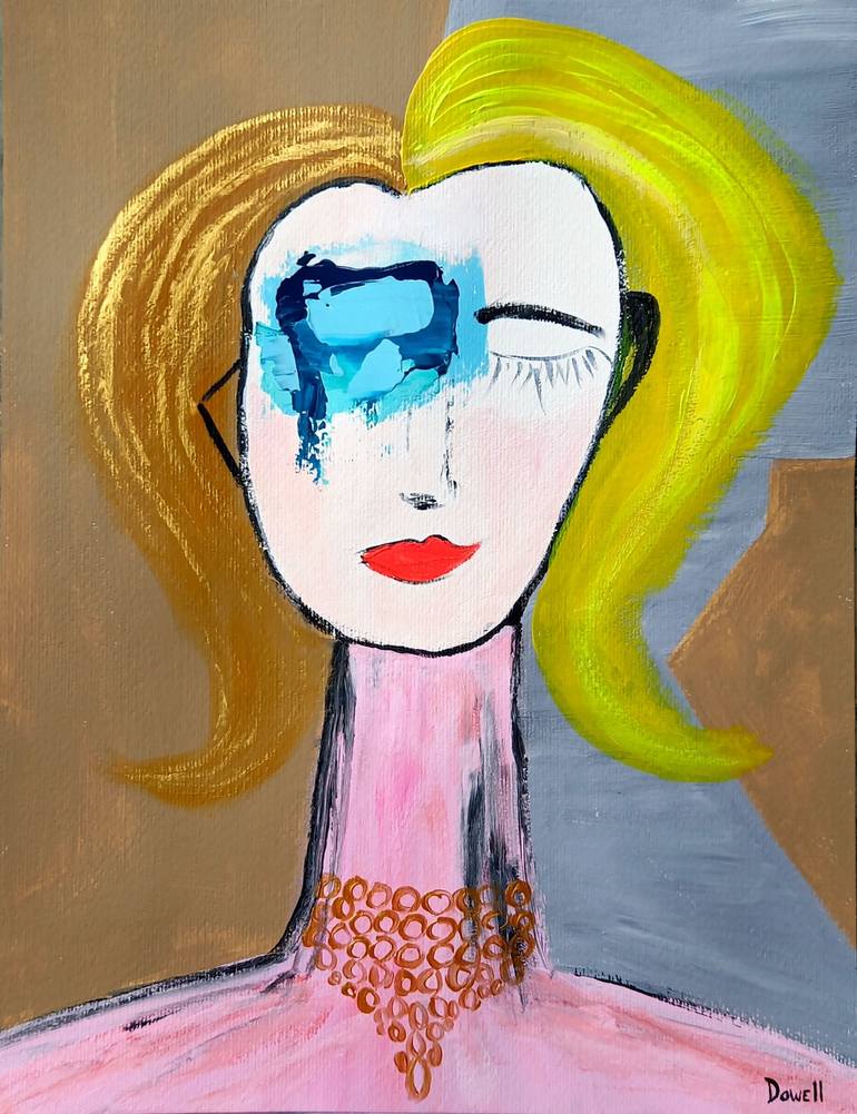 Modern Delilah Painting by Jill Dowell | Saatchi Art