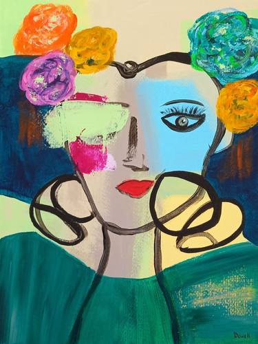 Original Abstract Women Paintings by Jill Dowell