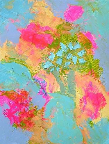Original Abstract Floral Paintings by Jill Dowell