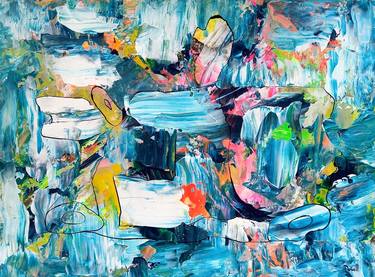 Original Abstract Transportation Paintings by Jill Dowell