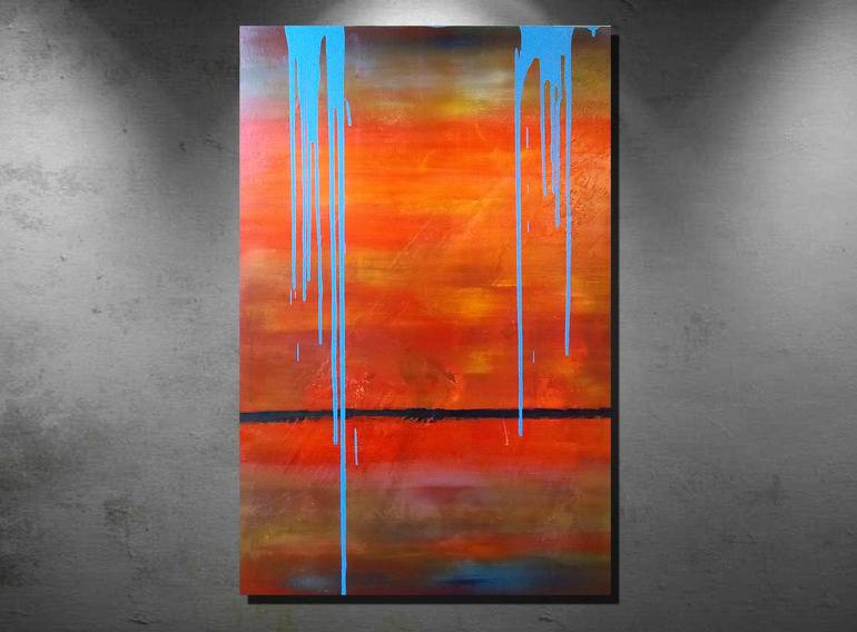 Original Abstract Expressionism Abstract Painting by Topher Essex