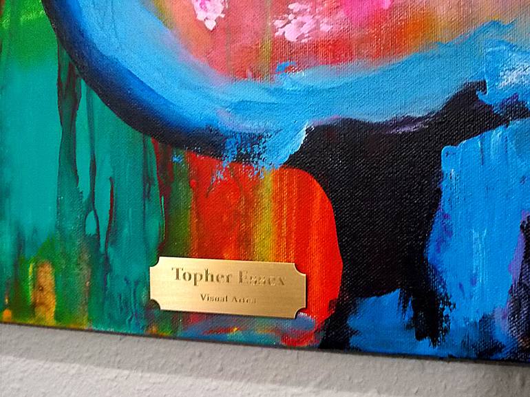 Original Abstract Pop Culture/Celebrity Painting by Topher Essex