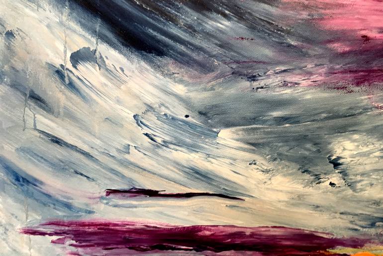 Original Abstract Seascape Painting by Topher Essex