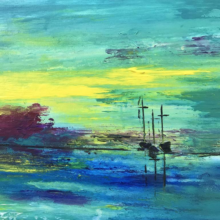 Original Abstract Landscape Painting by Topher Essex