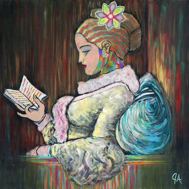 Original Fine Art Women Paintings by Jeremy Aiyadurai
