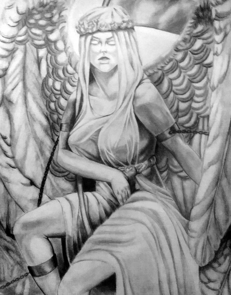 angel of death drawings easy