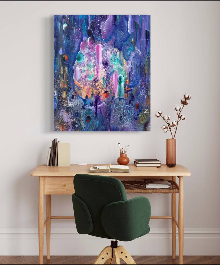 Original Abstract Expressionism Abstract Painting by Dalal Farah Baird