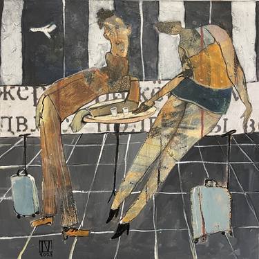 Original Figurative Aeroplane Paintings by ILYA VOLYKHINE