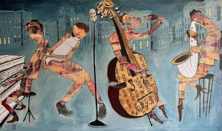 Original Figurative Music Paintings by Ilya Volykhine