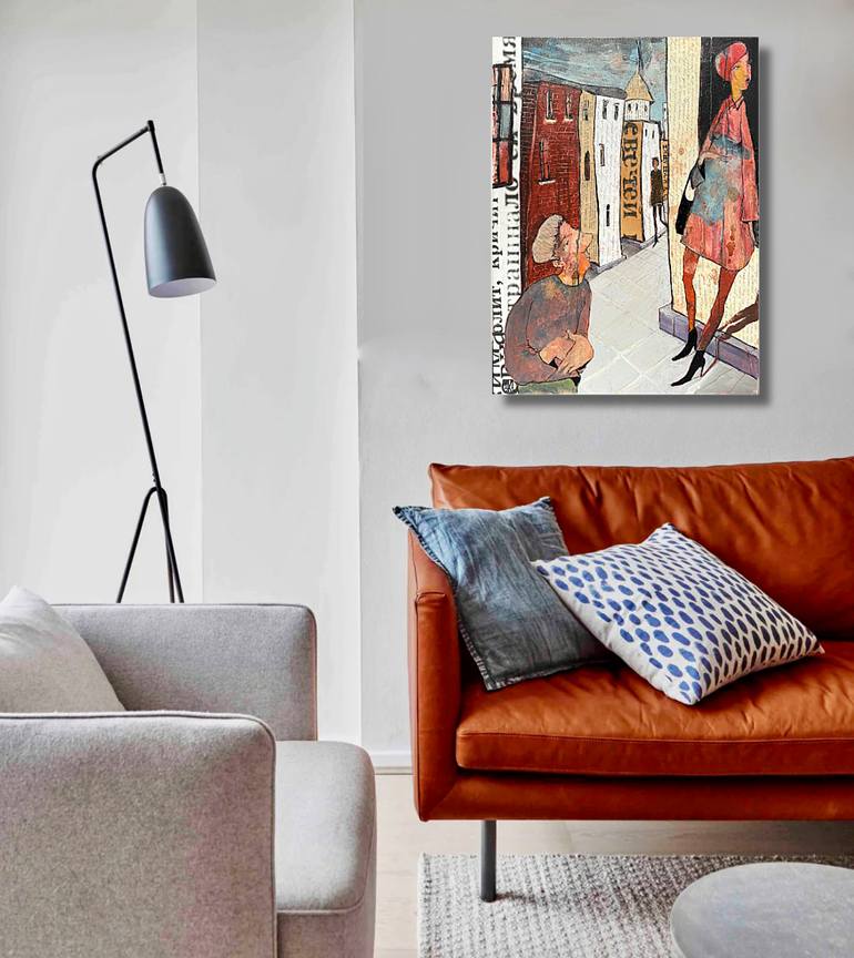 Original Expressionism Cities Painting by Ilya Volykhine