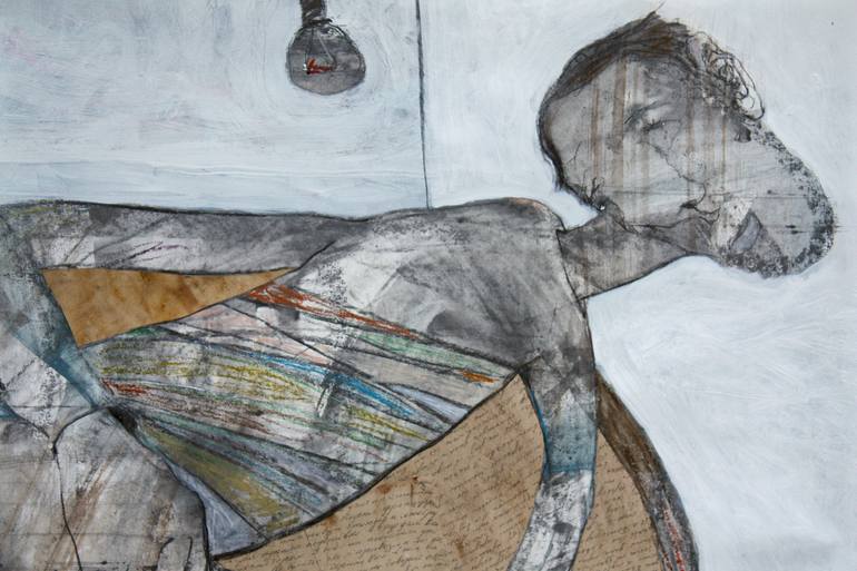 Original Abstract Expressionism People Drawing by Ilya Volykhine