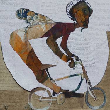 Print of Abstract Expressionism Bicycle Paintings by ILYA VOLYKHINE