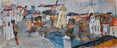 Print of Expressionism Cities Paintings by ILYA VOLYKHINE