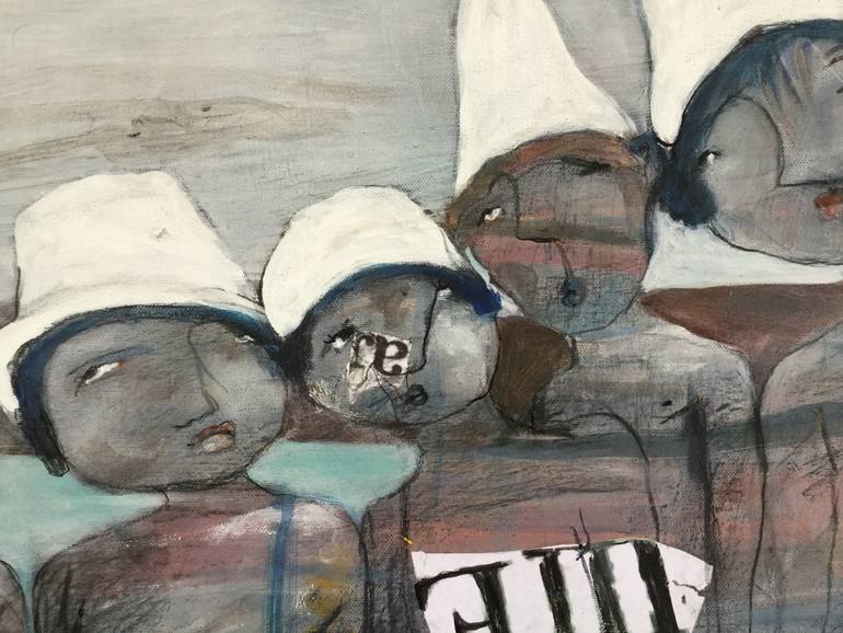 Original Abstract Expressionism Children Painting by Ilya Volykhine