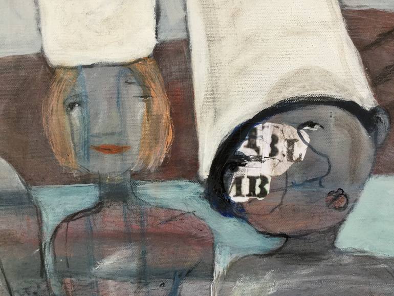 Original Abstract Expressionism Children Painting by Ilya Volykhine