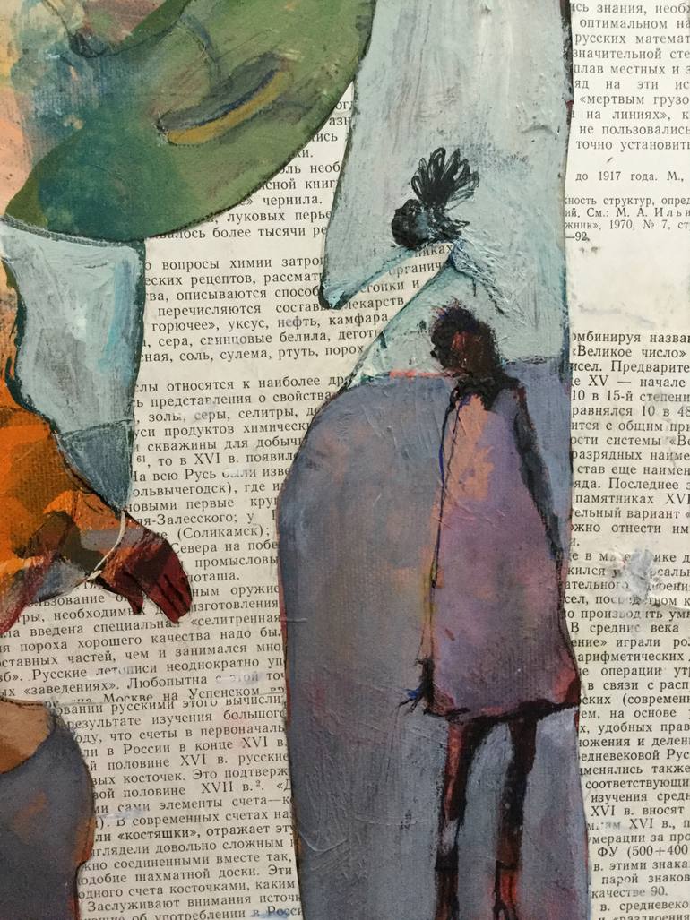 Original Abstract Expressionism Children Painting by Ilya Volykhine