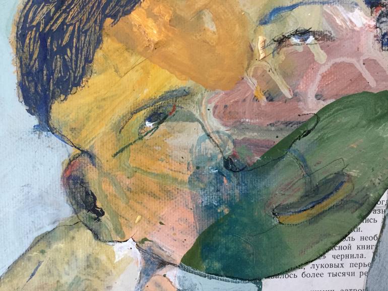 Original Abstract Expressionism Children Painting by Ilya Volykhine