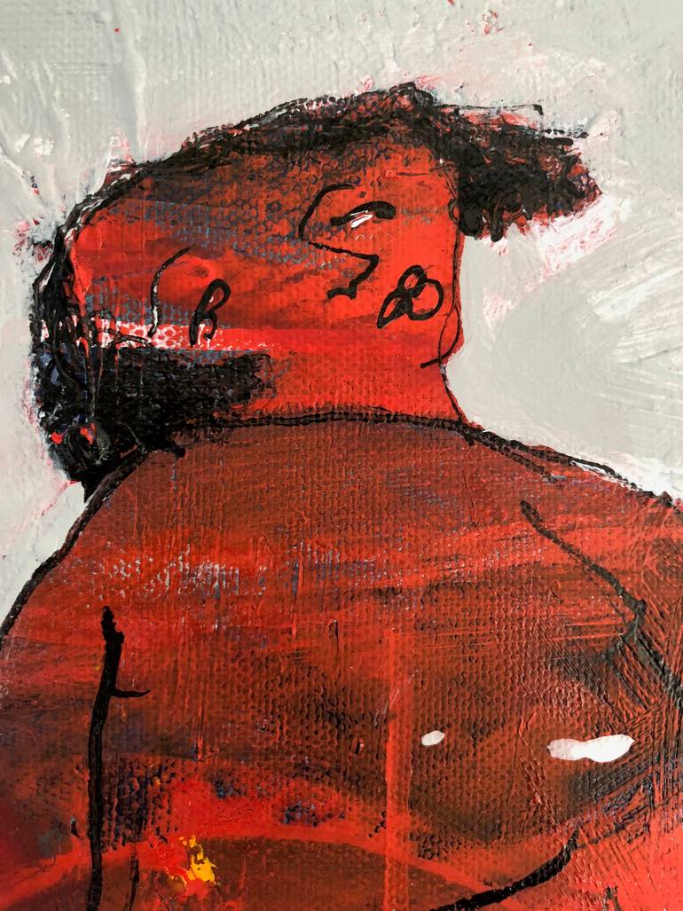 Original Abstract Expressionism People Painting by Ilya Volykhine