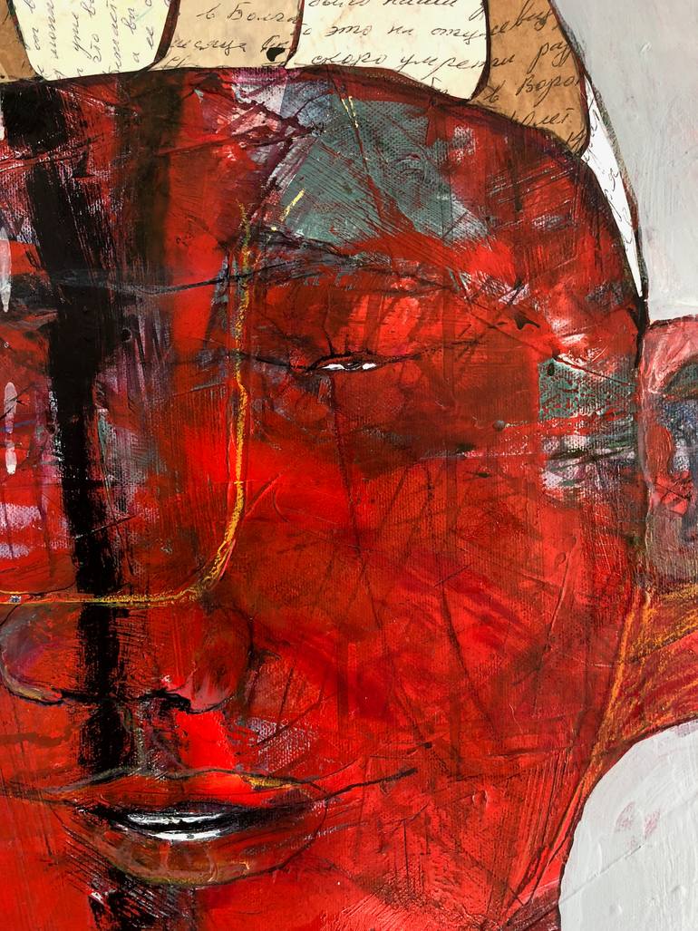 Original Abstract Expressionism People Painting by Ilya Volykhine