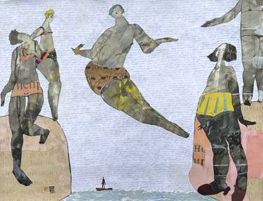 Print of Figurative Seascape Collage by ILYA VOLYKHINE