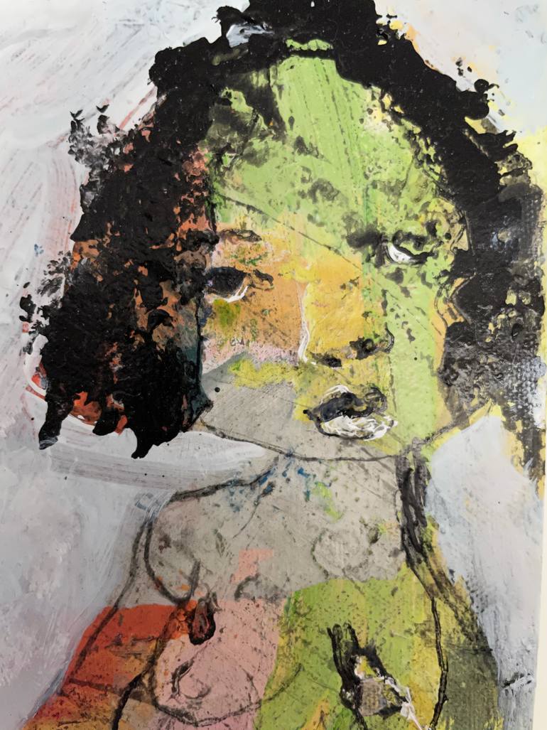 Original Abstract Expressionism Nude Painting by Ilya Volykhine