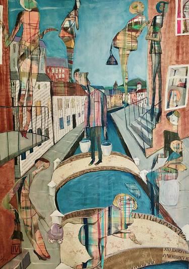 Print of Figurative Cities Paintings by ILYA VOLYKHINE