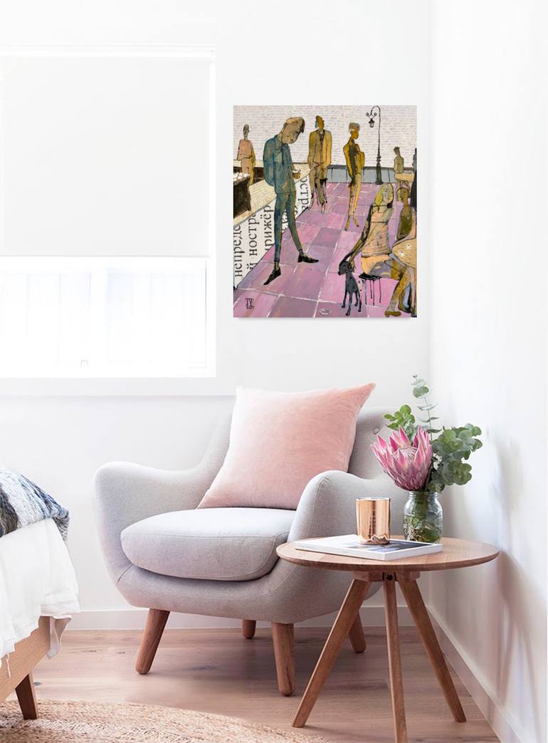 Original Expressionism Cities Painting by Ilya Volykhine