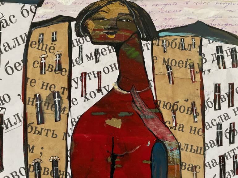 Original Expressionism Women Painting by Ilya Volykhine