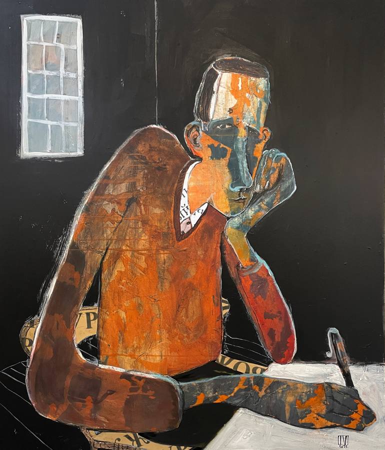 Print of Expressionism Men Painting by Ilya Volykhine