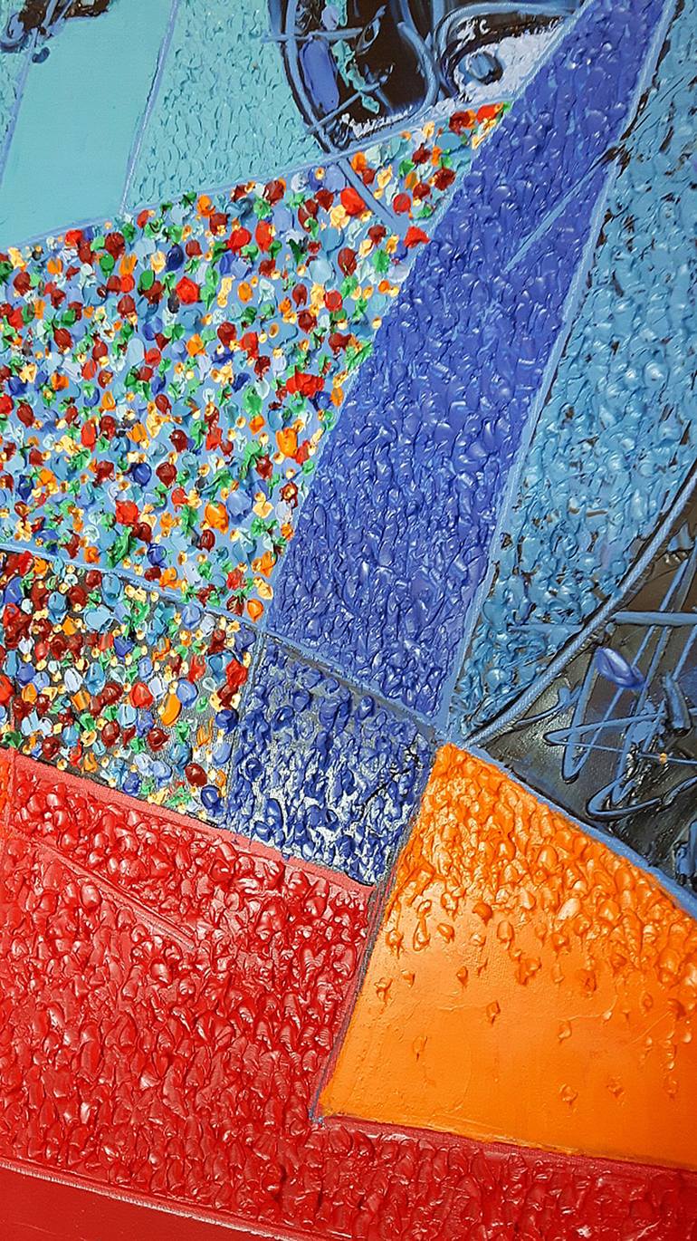 Original Abstract Expressionism Abstract Painting by Camillo Francia