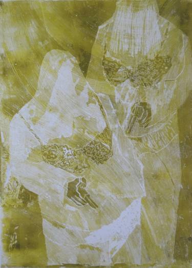 Original Figurative Women Printmaking by Myriam Dib