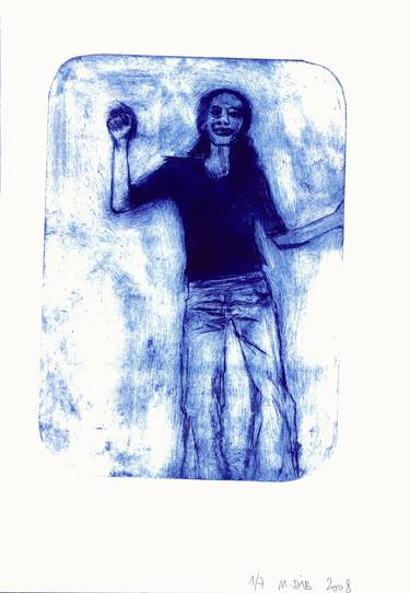 Original Figurative Body Printmaking by Myriam Dib